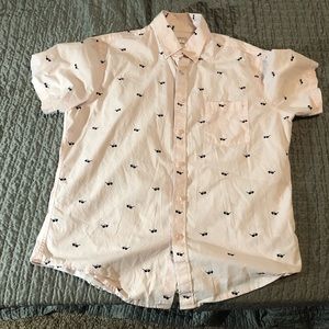 Mens merona short sleeved button down